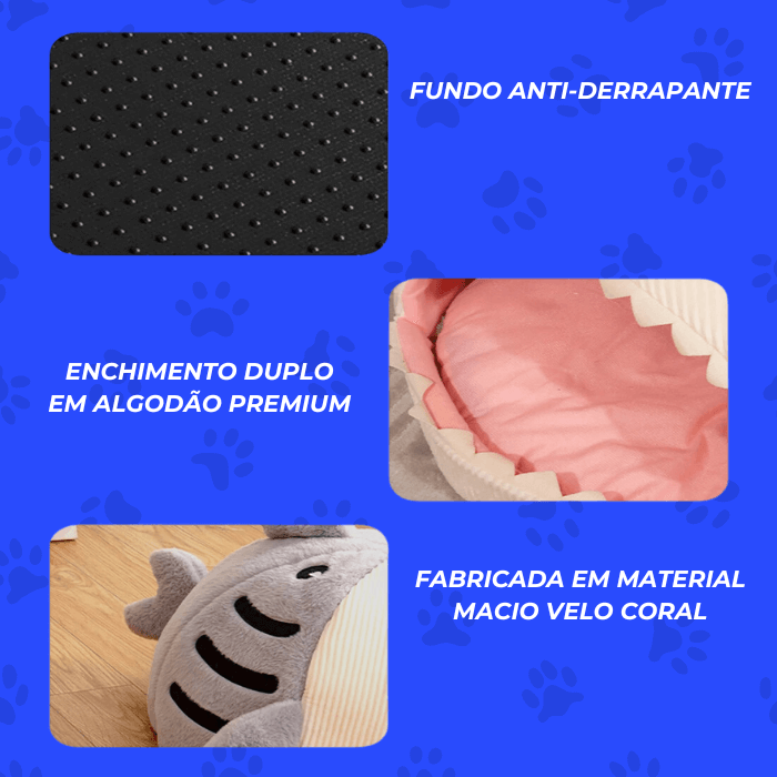 Cama Toquinha Pet Tubarão