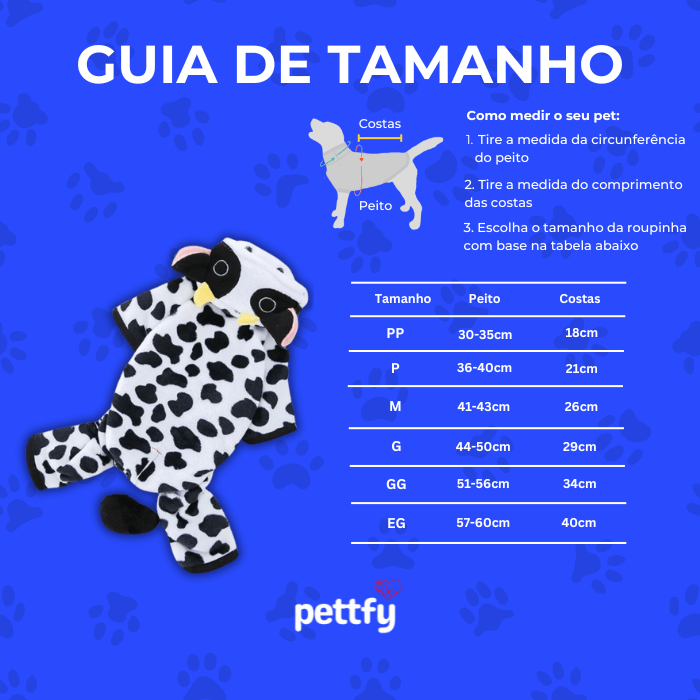 Moletom Pet Vaquinha