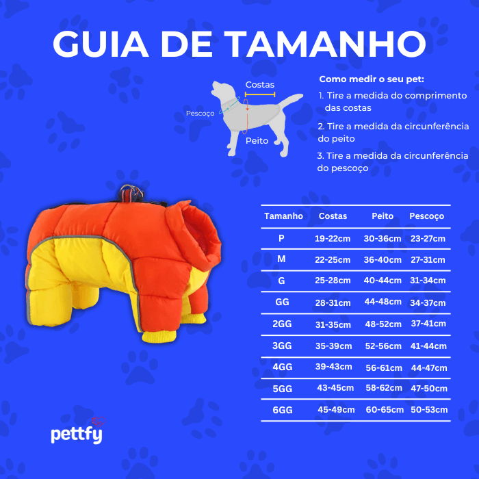 Roupinha Pet Inverno Casaco Impermeável de Algodão Mais Grosso