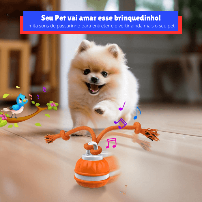 Brinquedo Interativo para Cachorro Bola Automática